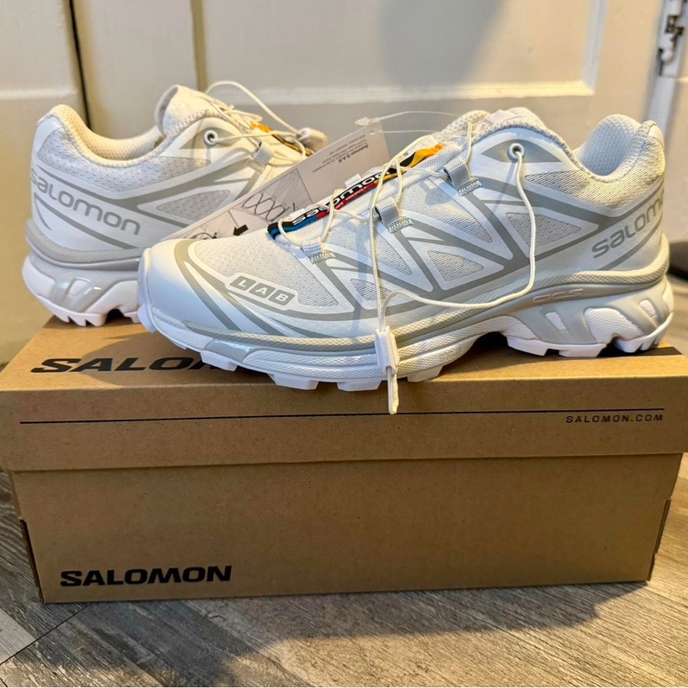 NWT Salomon XT-6 White Lunar rock
